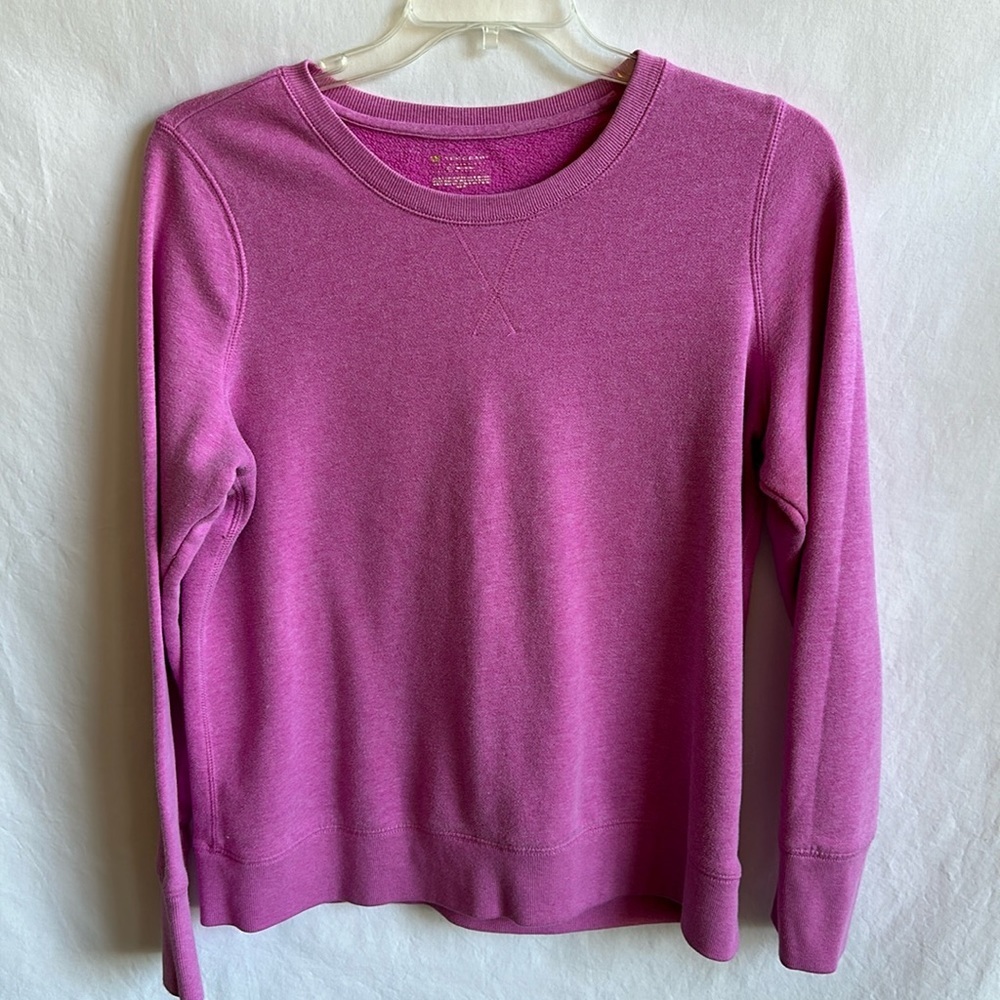 Tek Gear dusty rose soft sweatshirt with thumb holes, size XL